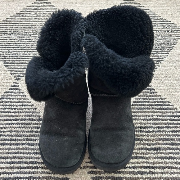UGG Black Bailey Button Boots - Picture 4 of 10